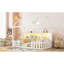Charmant lit simple pour enfant avec DEL et rangement
