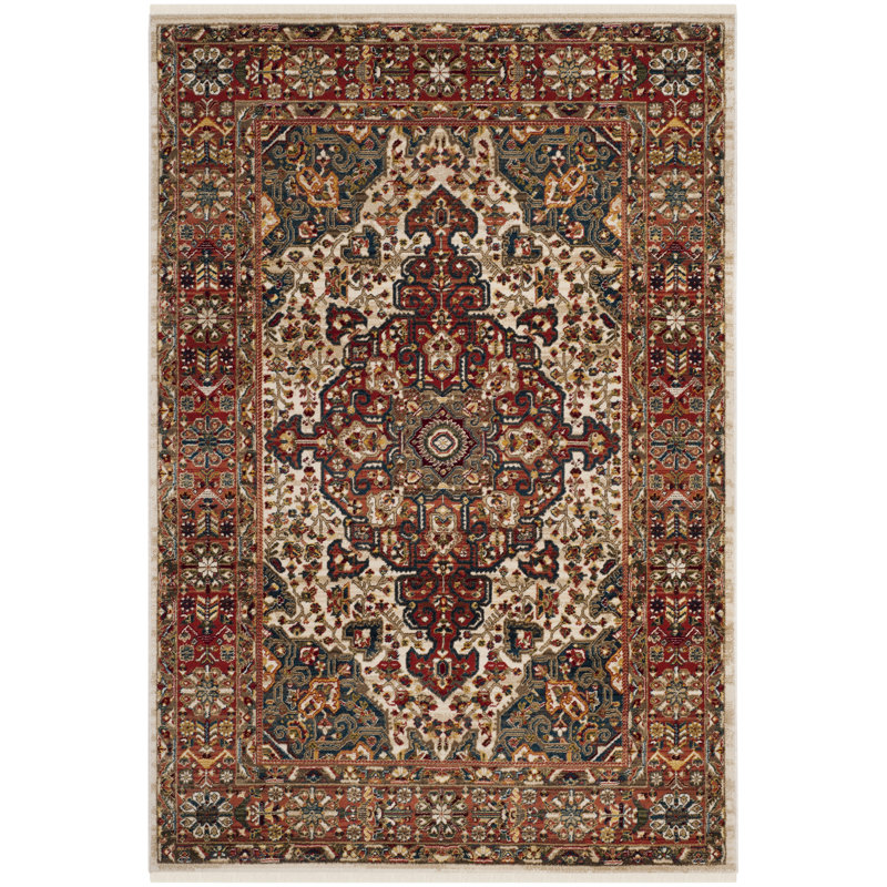 Tapis performance oriental Kurtz, Rectangle 3 pi 3 po x 4 pi 1 po, Ivory/Blue