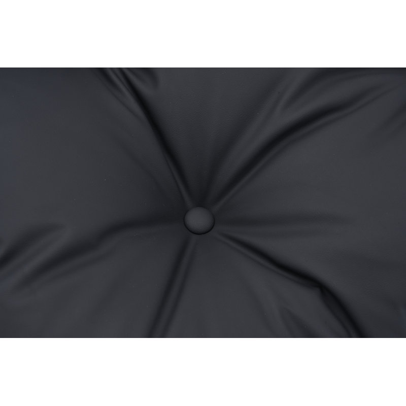 Méridienne Mid-Century, Noir mat