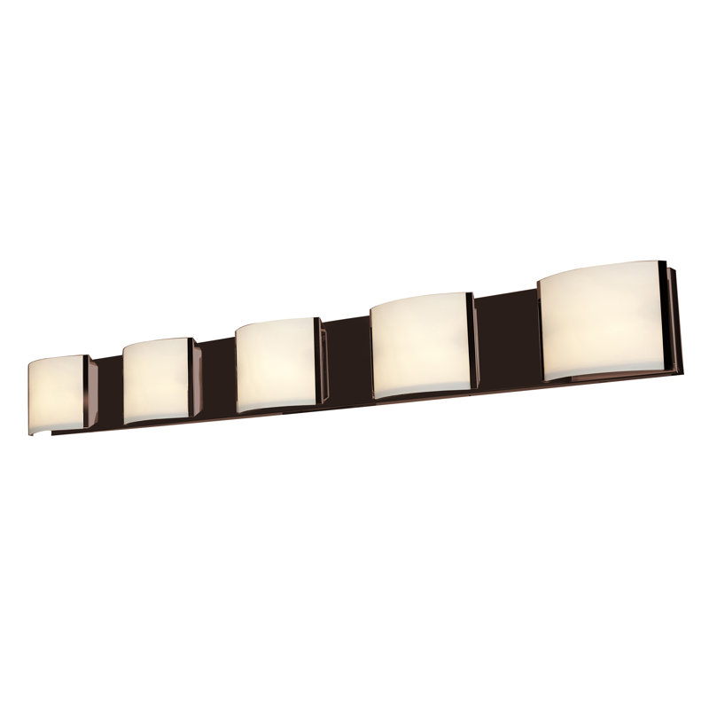 Ryant 5 - Light Dimmable Vanity Light, LED, Bronze