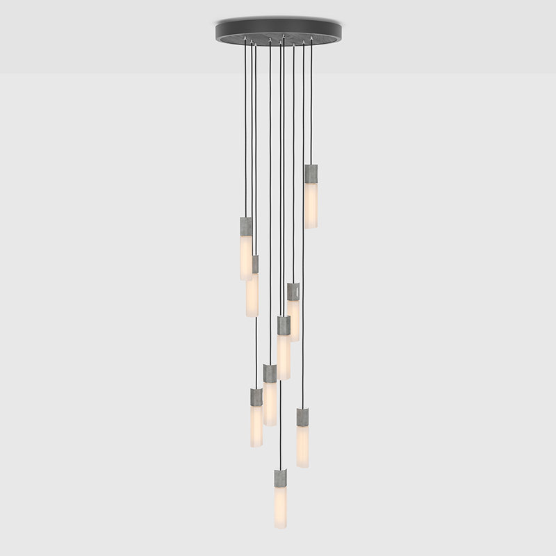 Basalt 9 - Light Pendant, Stainless Steel