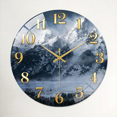 Horloge murale en verre