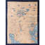 Antique Chinese Peking Small Scatter Size Wool Yellow Rug