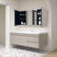 Armoire à pharmacie 39 po x 28 po en fer noir avec miroir mural