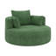 Fauteuil demi-tonneau pivotant à 360 °, siège d'appoint rond moderne et confortable avec siège extra large et profond-486962481