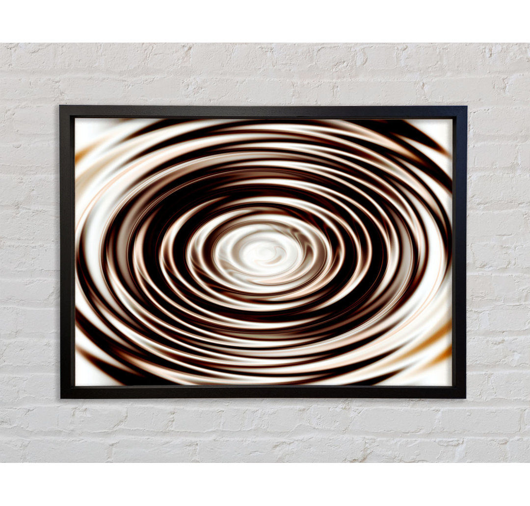 Perfect Chocolate Ripple - Einzelne Bilderrahmen Kunstdrucke auf Leinwand