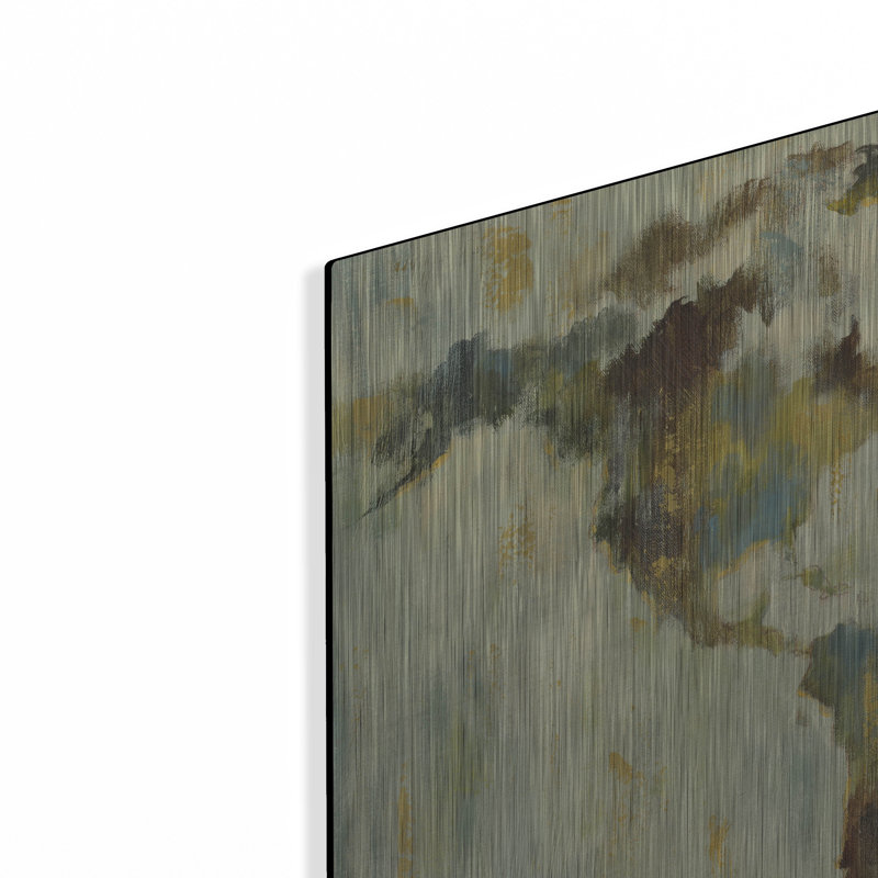 «Bronze World Map» par Silvia Vassileva, H 24 po x l 36 po