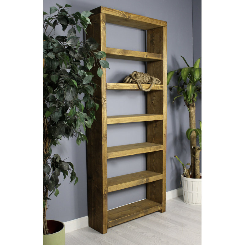 Adlai 164cm H x 69cm W Solid Wood Standard Bookcase