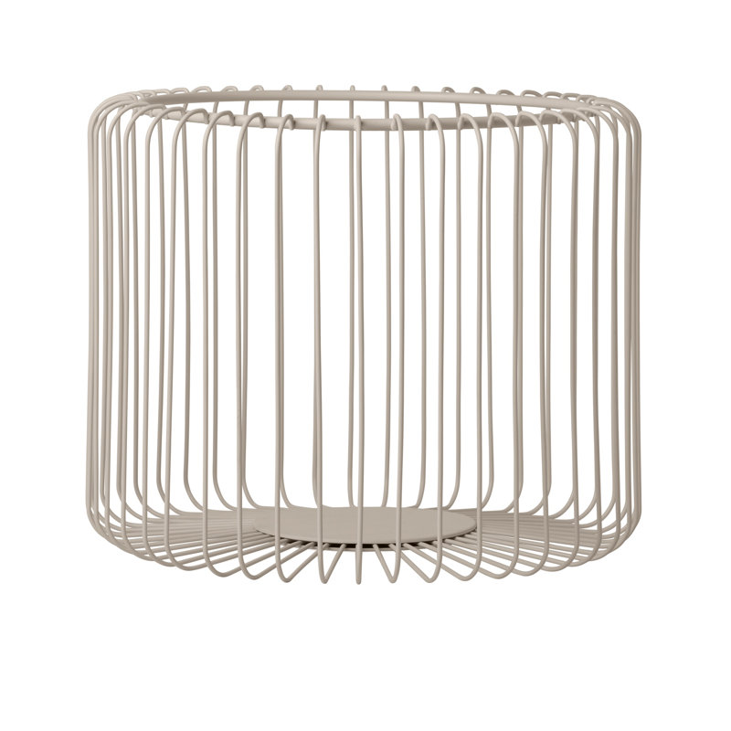 Blomus Estra Basket, Moonbeam, 2.36" H x 14.57" W x 14.57" D