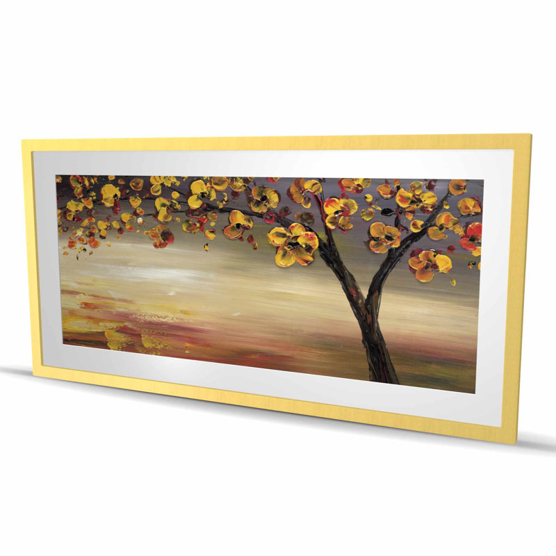 Fall Tree - Landscapes Bedroom Framed Matted Print Decor