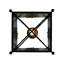 Luminaire suspendu carré 1 lumières lanterne