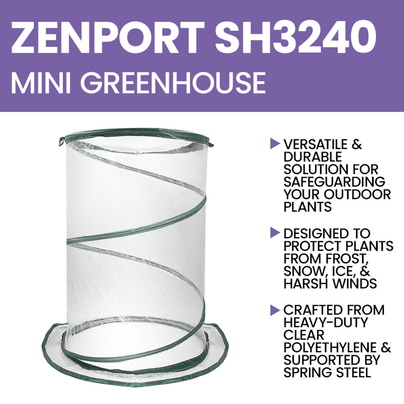 21" W x 21" D Mini Greenhouse