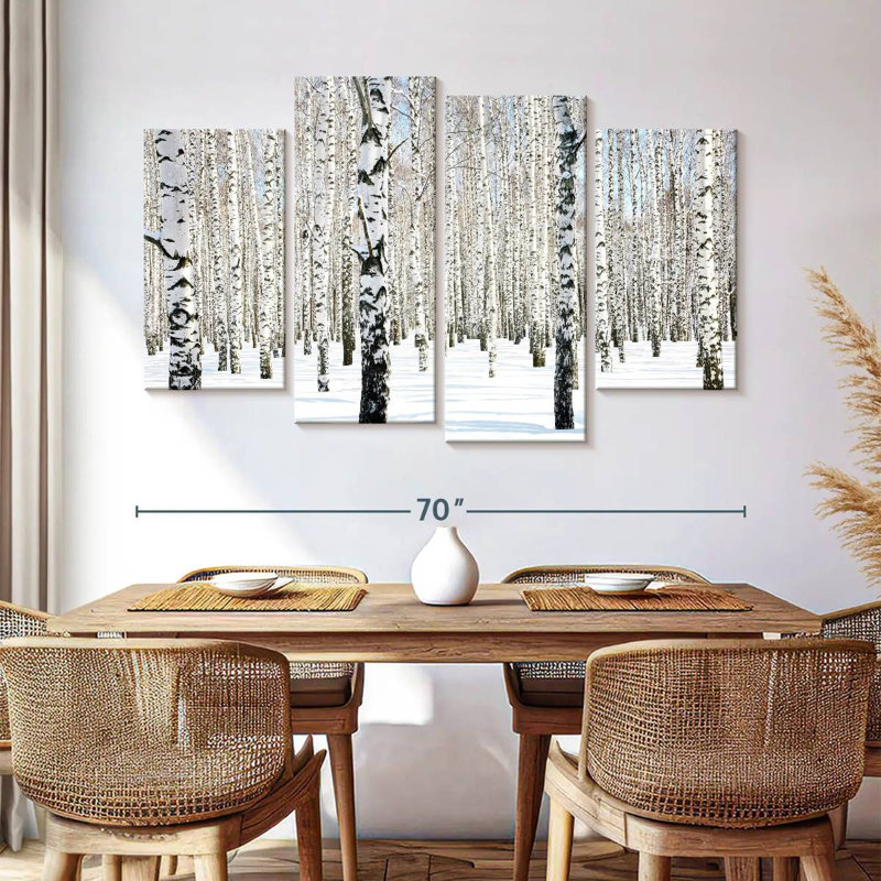 Alvord Birch Grove blanc neige, H 42 po x l 68 po