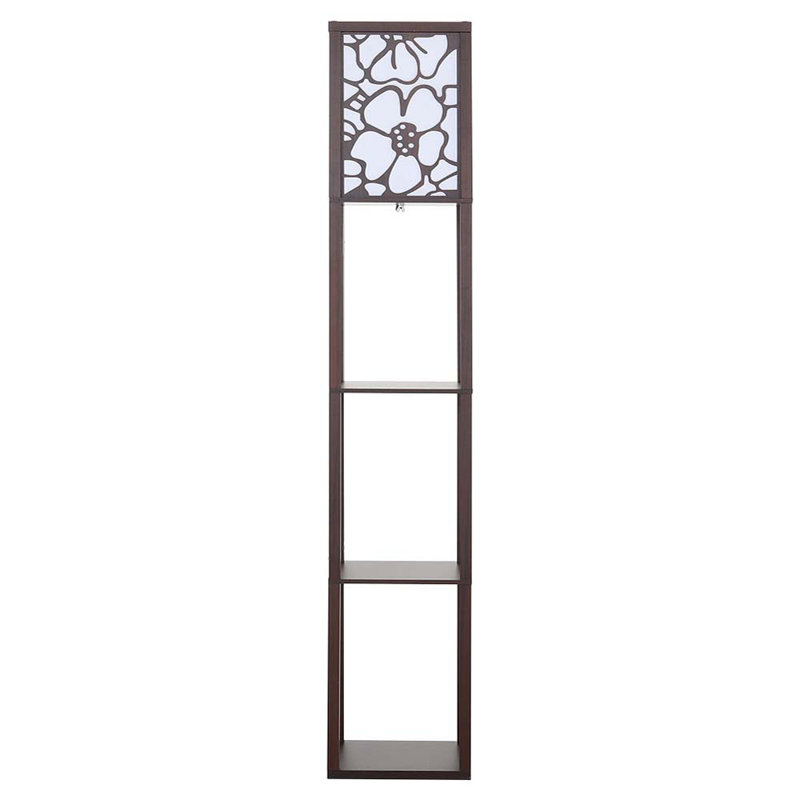 Cullacabardee 160cm Column Floor Lamp, Walnut