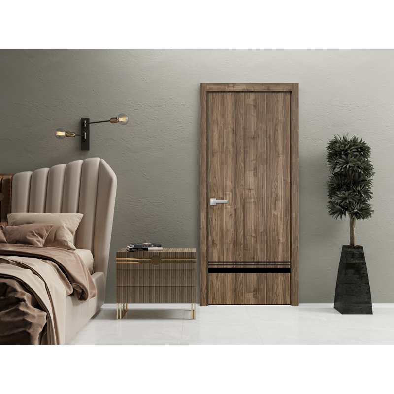 Porte intérieure moderne avec poignée | Planum 0012 | Garniture simple à panneau simple Regural | Portes de salle de bain robustes