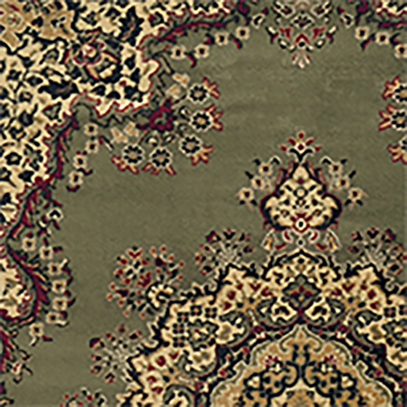 Northington Sage Traditional Oriental Area Rug, Round 5'3"