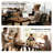 47" Solid Wood Dining Table For 4, Farmhouse Kitchen Table For Small Spaces-1365008498