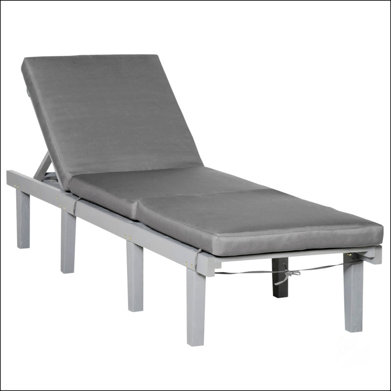 Chaise longue pour l'extérieur, Gris