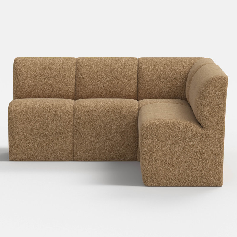 Banquette Salyers, Plush Boucle Camel