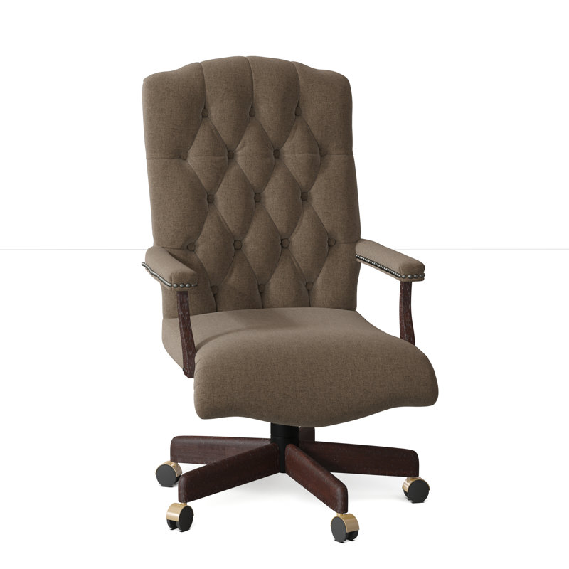 Fauteuil de direction pivotant Stanford, Étain, 9508 Oasis, Espresso