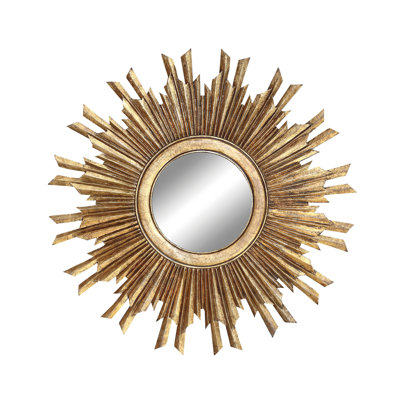 Miroir mural rond Sunburst