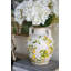 Vase en céramique avec poignées et motifs naturels pour décor de table et vignettes