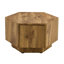Table basse hexagonale simple et pratique en MDF avec tiroirs, idéale pour ajouter une touche unique à votre espace de vie