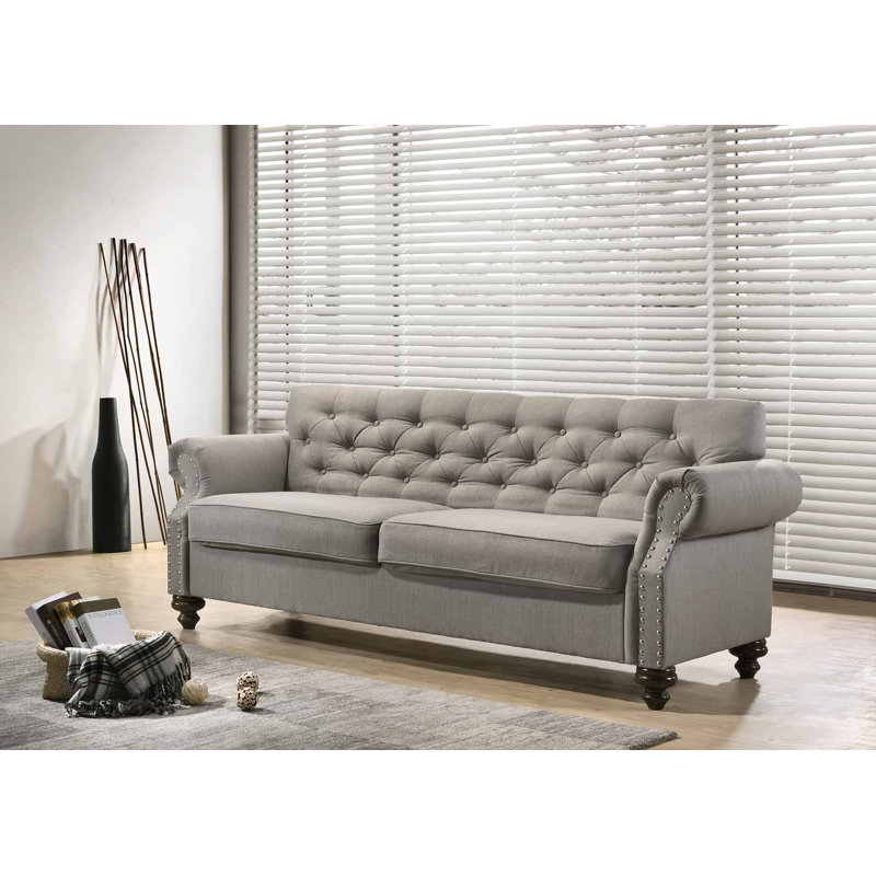 Cutlip Upholstered 82'' Sofa, Gray