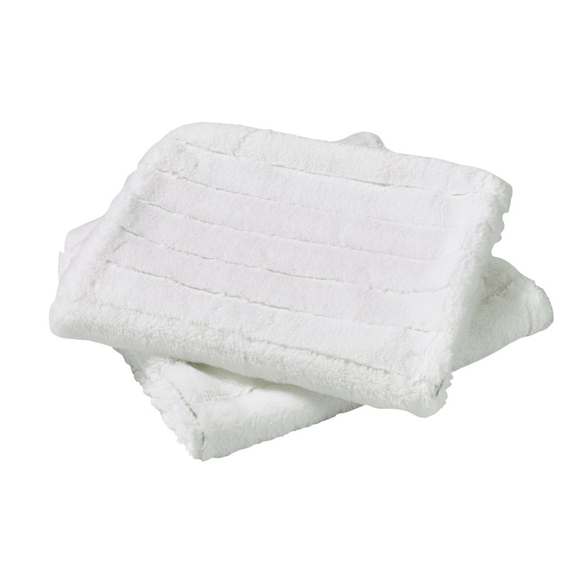Housse de coussin en polyester Super Mink, Blanc brillant