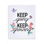 Plaque murale Keep Keep & Growing, design par Gigi Louise
