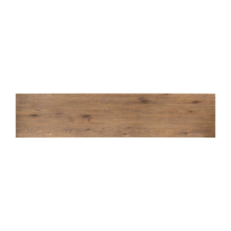 Chalmers Media Console-Weathered Oak, Weathered Oak