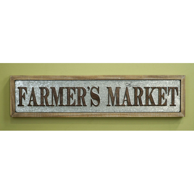 Farmhouse Wall Decor on Metal