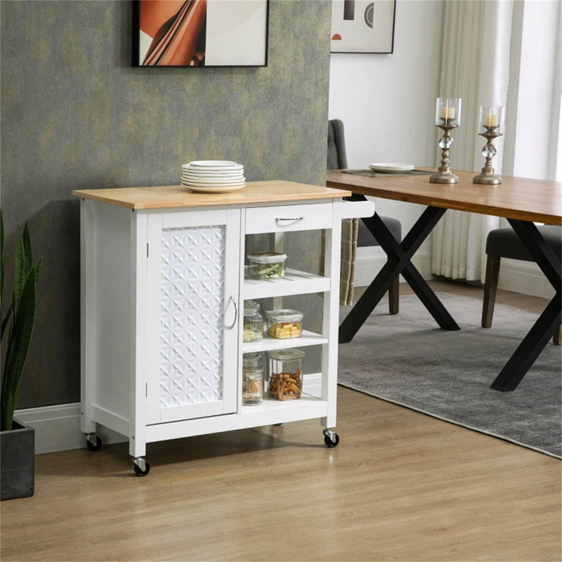 Aristoteles Wood Kitchen Island
