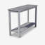 Console Eucalyptus, gris argenté