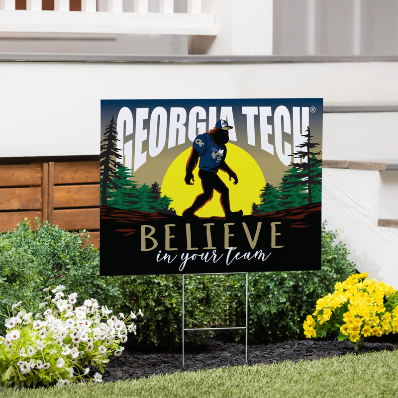 Georgia Tech Yard Sign, Bigfoot