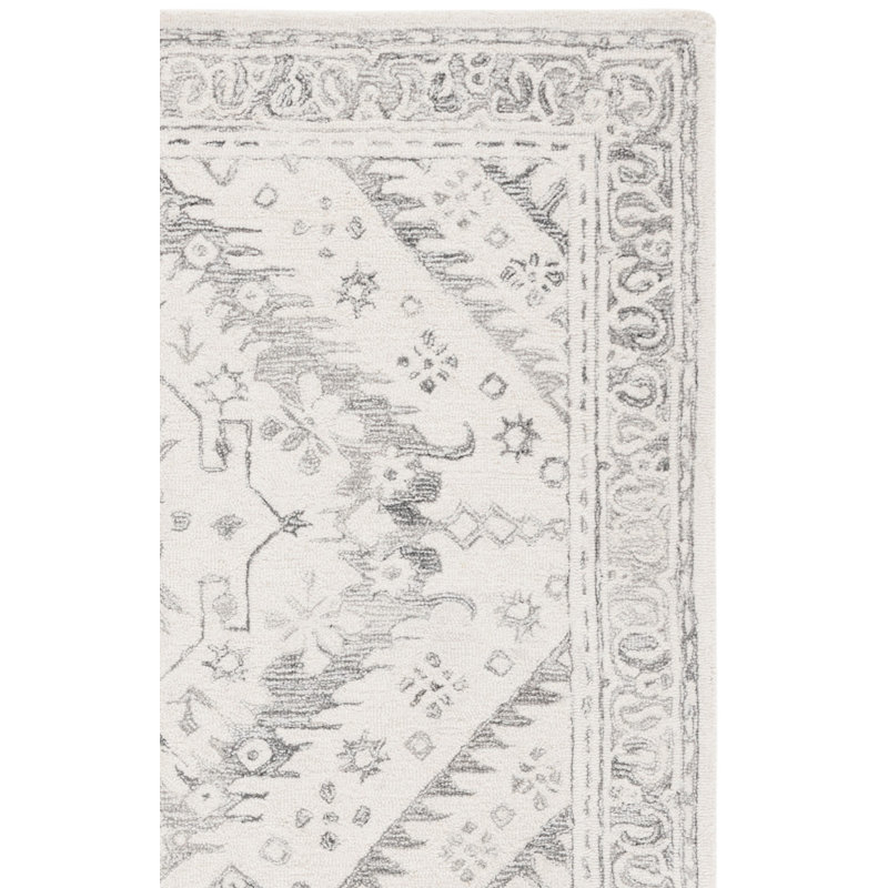 Bridlewood 143 Hand Tufted Wool Pile Oriental Rug, Rectangle 4' x 6'