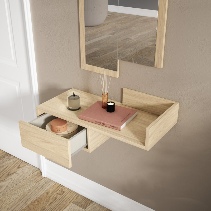 Myrone Accent Shelf, Light Oak