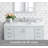 43 Inch Snow White Engineered Vanity Top With Sink & Backsplash-119457663