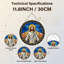 Panneau de vitrail 12 "H Jesus Christ-1473264630