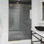 Porte de douche coulissante sans cadre Elan E-Class l 60-64 "x H 76" avec verre transparent 3/8 "-50553423