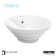 Karran Valera 19 In. Vitreous China Round Vessel Bathroom Sink With Overflow Drain