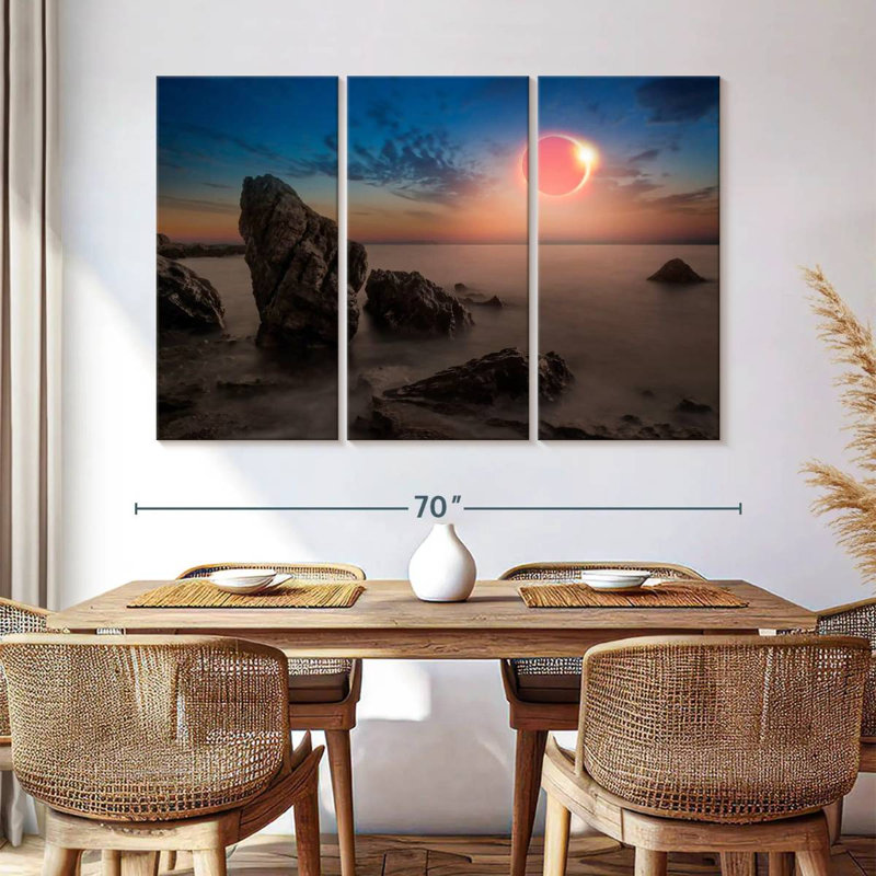 Solar Eclipse Gillard Scene, 42" H x 65" W
