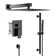 Wall Mount Dual Shower Head with Rough-in Valve and Slide Bar