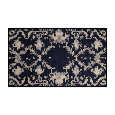 Tapis gris lavable à la machine