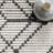 Nola Geometric Textured Plush Power Loom Performance Beige Rug-1120644095