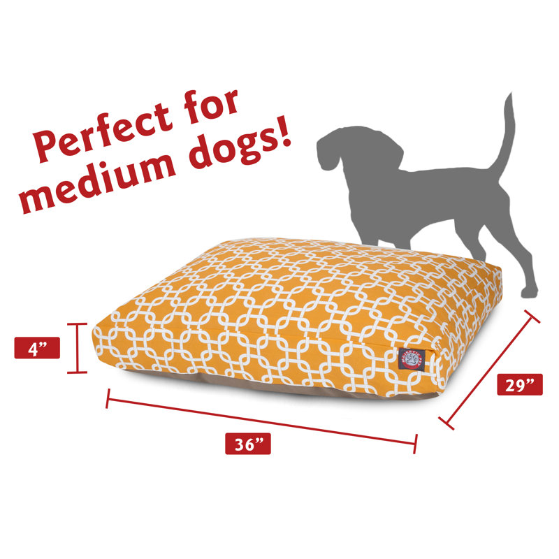 Coussin Links Orthopedic, Jaune, Moyen (l 29 po x P 36 po x H 5 po) ;