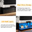 Floating TV Cabinet with RGB LED Light, Wall Mounted TV Stand, Soft Close Flip Doors Cable Hole-1403930264-1405043787
