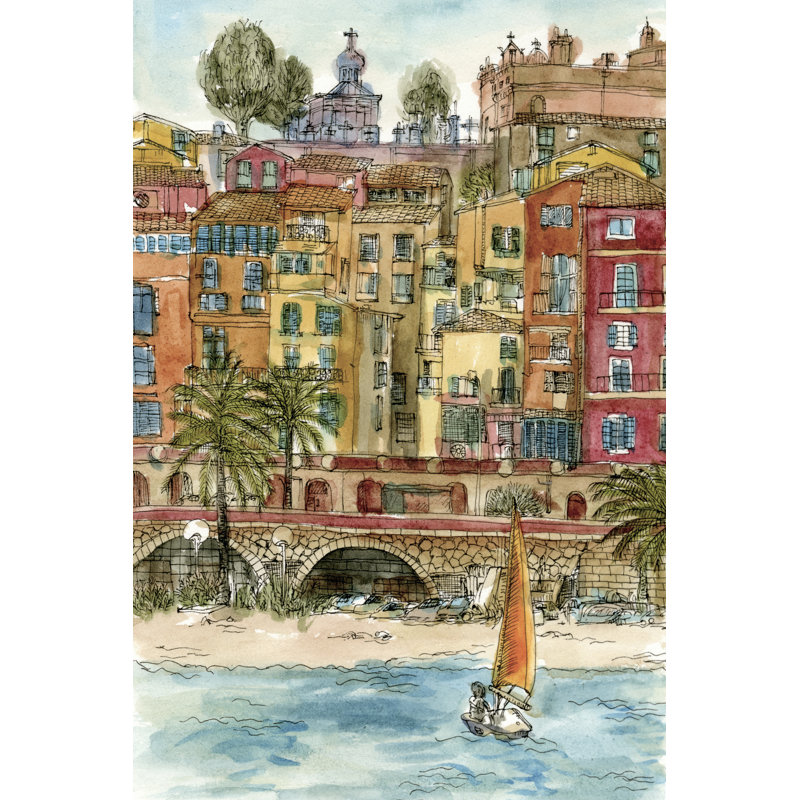 Scène de ville V, H 18 po x l 12 po x P 1,25 po