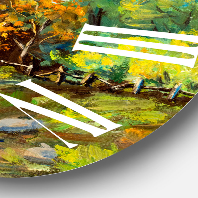 Horloge murale en bordure de campagne, Grand