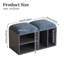 40cm Deep Blue Storage Benches